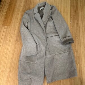 Wool trench coat